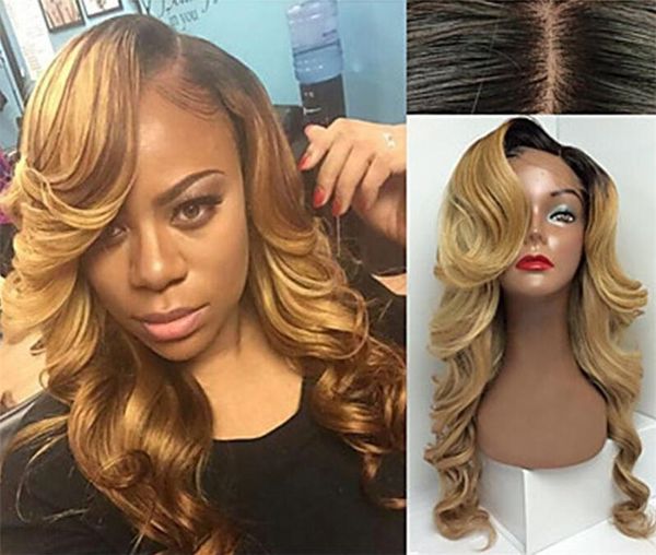 

150% remy brazilian hair glueless baby hair full lace wigs hairline lace front wigs 1b/27# full handmade wig in human hair, Black;brown