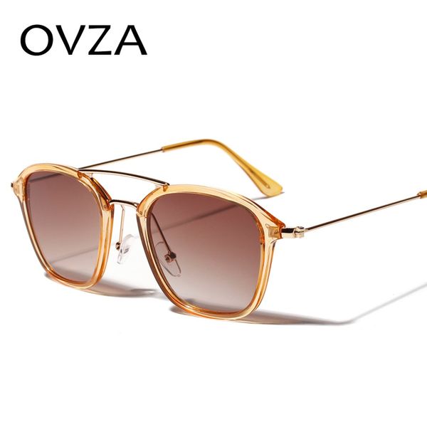 

ovza rectangle sunglasses man fashion women sunglass beautiful translucent frame glasses brand designed gafas de sol s8020, White;black