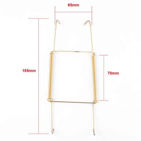 

wholesale- new 4pcs plate wire spring dishes wall hang hangers holder display 8/10/12inch gold ing