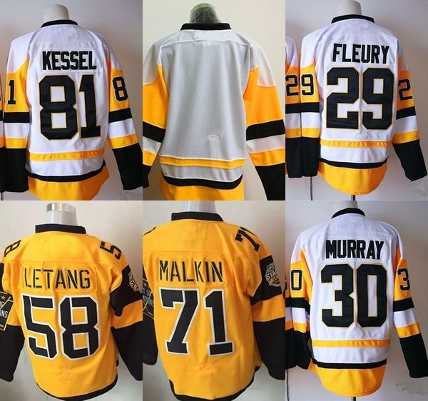 

2017 stanley cup final champions patch- kris letang phil kessel sidney crosby marc-andre fleury evgeni malkin jerseys, Black;red