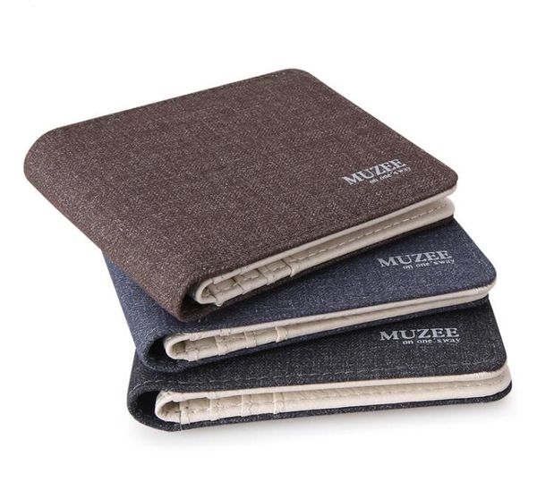 

new retro man canvas wallets male purse fashion card holders small zipper wallet new designed multi pockets purse for male290s, Red;black