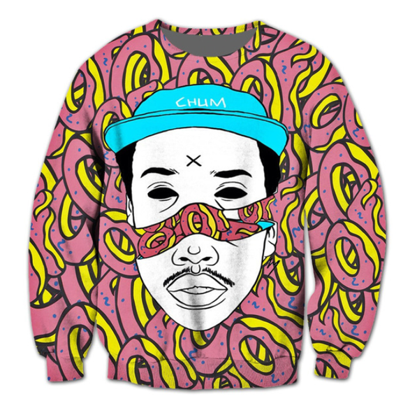 

wholesale-fashion womens/mens odd future funny 3d print casual sweatshirt plus size qq05, Black