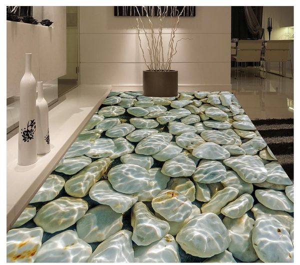 Customized 3d Wallpaper Floor Painting Wall Paper Waterproof Self