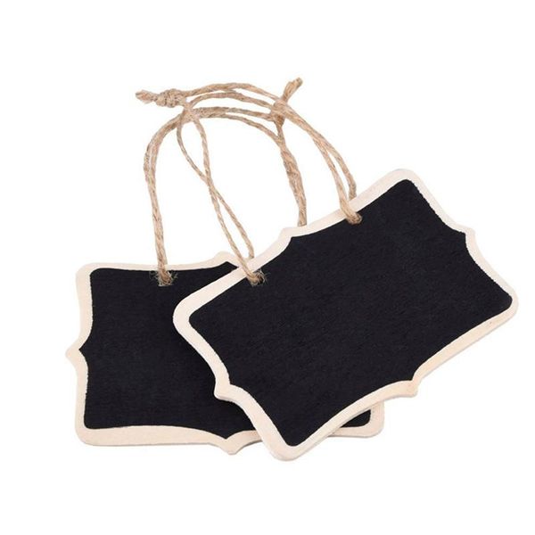 

10 шт. / лот мини классные доски двойной боковой прямоугольник доска Теги висит дос