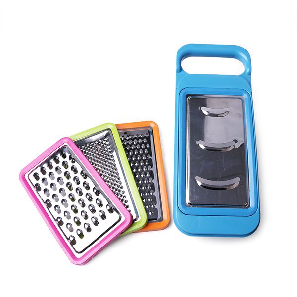 

new design plastic +stainless steel multifunctional vegetable shredder paring knife fruits and vegetable grater potato cutting