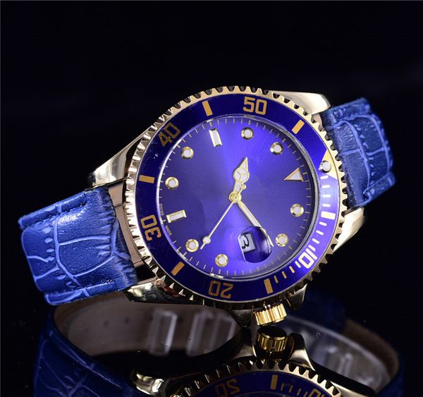 

Relogio Masculino Роскошные Мужские Дизайнерские Часы Автоматическая дата Модные Кожаны