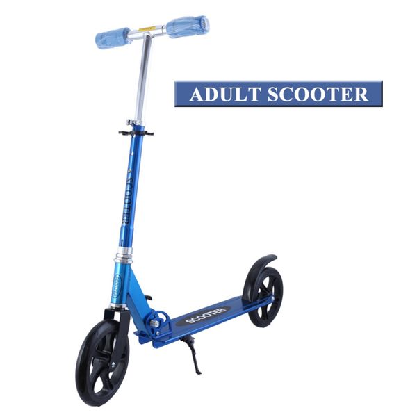 

2 wheel scooters kick scooter foldable portable pu 2wheels hand brake