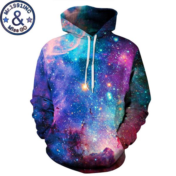 

space galaxy 3d sweatshirts with cap men women 3d hoodies hooded sweatshirt autumn loose hip hop streeetwear hoody tracksuit men, Black