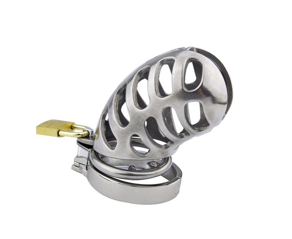 

stainless steel male chastity device with anti-slip ring cock cage mens virginity lock bondage restraints gear xcxa196