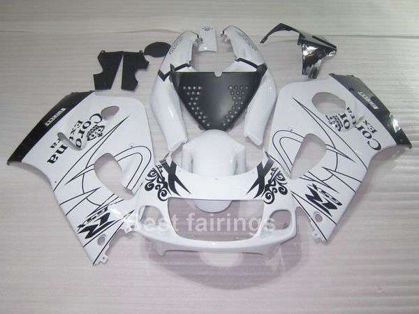 Kit carenatura adatto per SUZUKI GSXR600 GSXR750 SRAD 1996-2000 bianco nero GSXR 600 750 96 97 98 99 00 carenature DF33