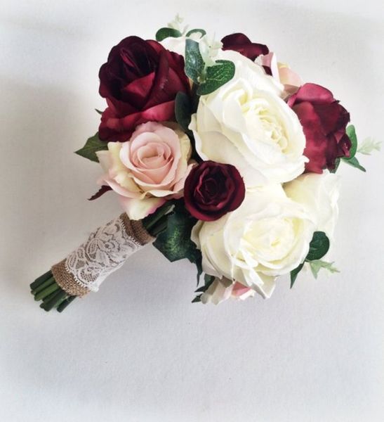 

wedding bouquet - silk wedding flowers forever flowers rustic wedding