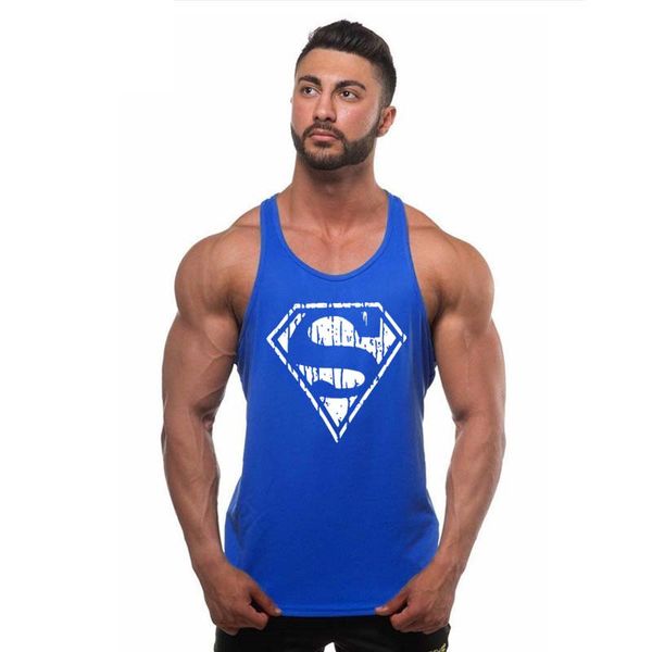 

bodybuildingprofessional fitness tank cotton vest paragraph bodybuilding tank for men musculation, White;black