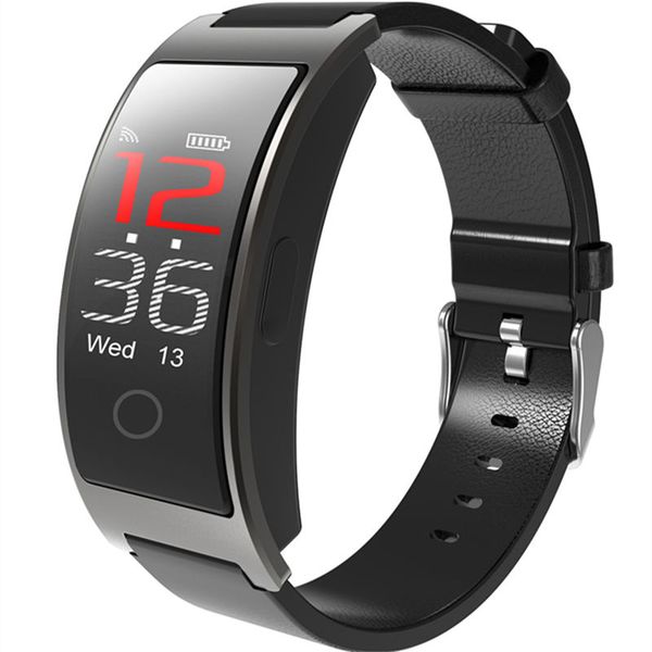 

ogeda smart wristbands ck11s ck11 update bracelet band blood pressure heart rate monitor pedometer fitness for ios android, Slivery;brown