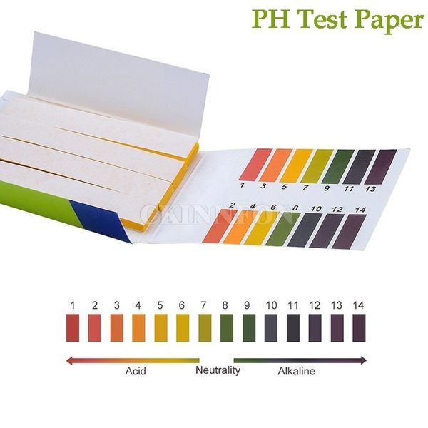 

dhl 500set 1packs(80pcs) ph 1-14 alkaline acid test paper litmus strips tester