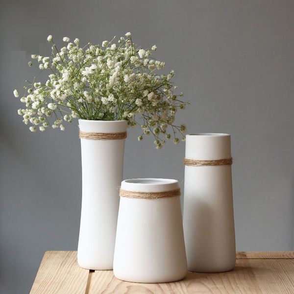 

babysbreath vase modern contemporary joker creative furnishing articles rope japanese ceramic art hydroponic flower arrangement