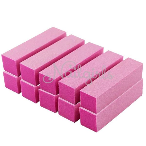 

10 pcs pink nail art buffer file block pedicure manicure buffing sanding polish