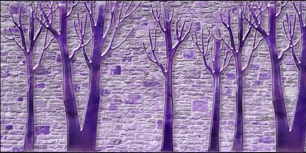 Стеновые Панно Обои Помогая аметистовое дерево фоне стены Росписи Искусства для Гостиной Большой Живопись Home Decor