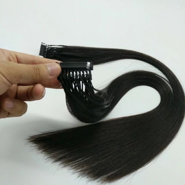 

Double drawn 6d human hair exten ion 0 5 g 200 trand lot traight wave human hair 6d