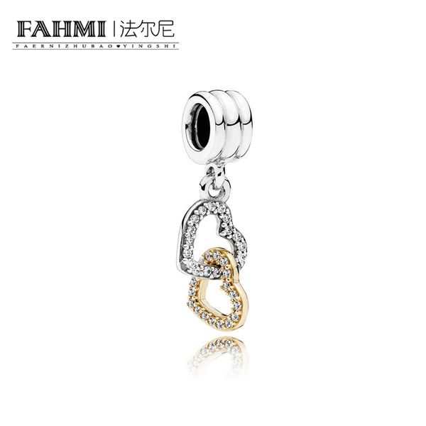 

fahmi 100% 925 sterling silver 1:1 original 792068cz authentic temperament fashion glamour retro pendant wedding women jewelry, Black