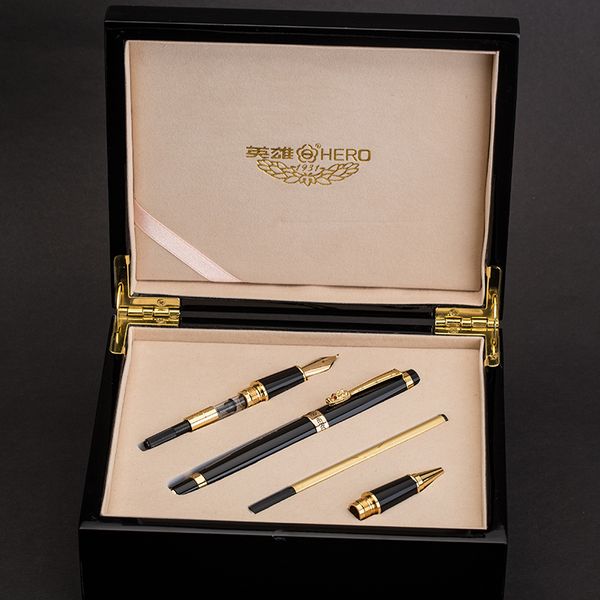 

hero 1111 iraurita fountain pen rollerball/calligraphy pens high end unique pens wooden box office gift ing