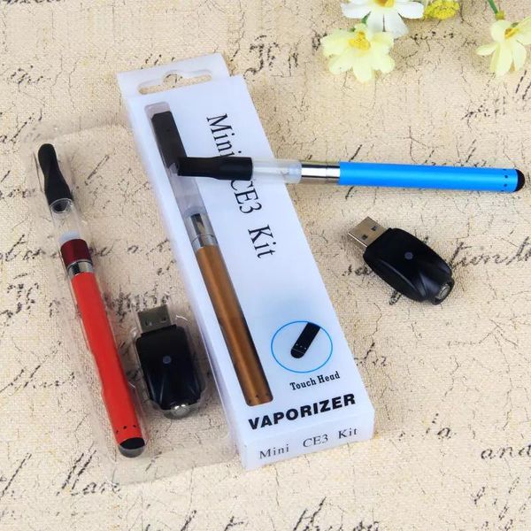 

wee vaporizer mini ce3 e-cigarette kits vape kit bud touch vaporizer o pen tank atomizer thick oil cartridge with 510 battery 280mah