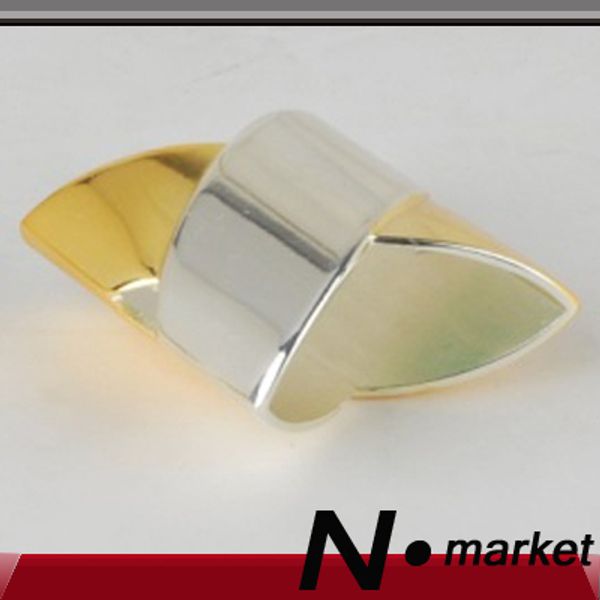 Freies Verschiffen 2017 X Form Silber Goldene Serviettenringe Doppelte Farbe Serviettenhalter Ehering Dekoration