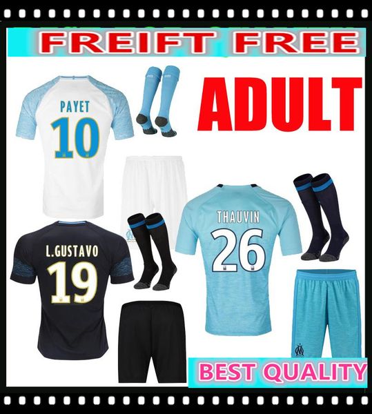 

Olympique de mar eille occer jer ey kit with ock 2018 19 om men hirt full et 10 payet 19 l gu tavo occer kit ock