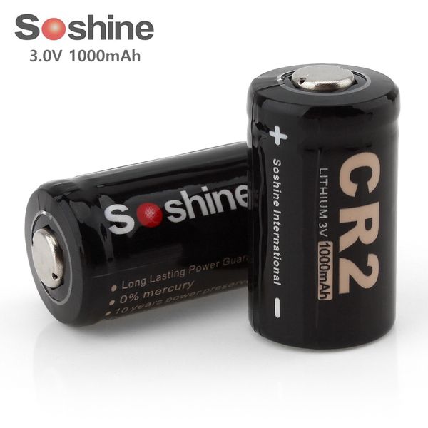 

Soshine 3 в 1000 мАч CR2 литиевая батарея для светодиодные фонари фары BLL_90I