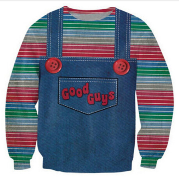 

the evil good guys toy new fashion women/men halloween chucky funny 3d printed sweatshirts hoody long sleeves s---5xl b25, Black
