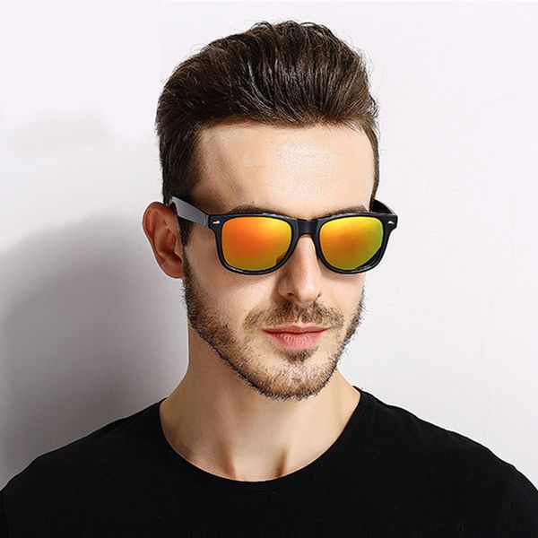 

kdeam fashion sunglasses men polarized sunglasses men driving mirrors coating points black frame eyewear male sun glasses uv400, White;black