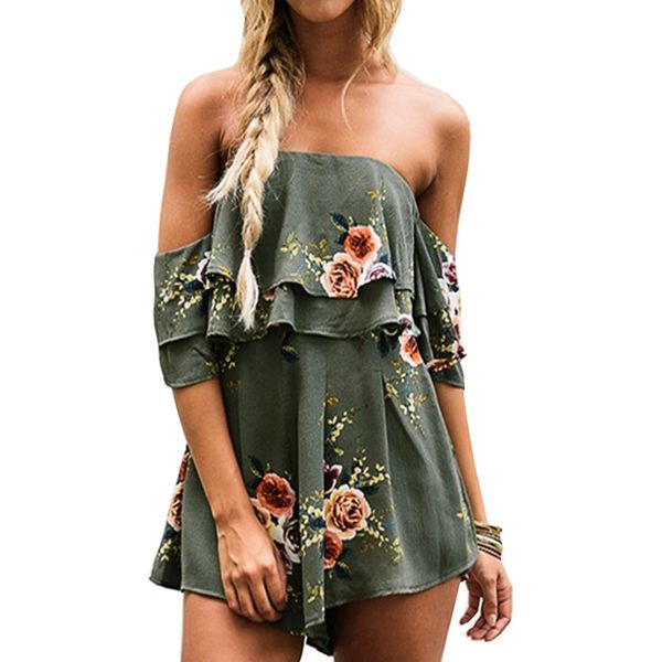 

комбинезоны для женщин 2018 горячие продажа женская сексуальная грудь обернутый воланом труба рукав playsuit vestidos, White;black