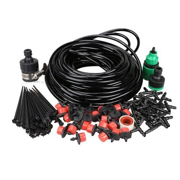 

20m diy micro drip irrigation system plant self watering garden hose kits
