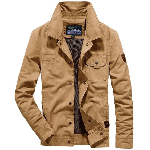 

2018 autumn stand collar cargo jackets cotton jackets coats classic casual fashion breathable coat business, Black;brown