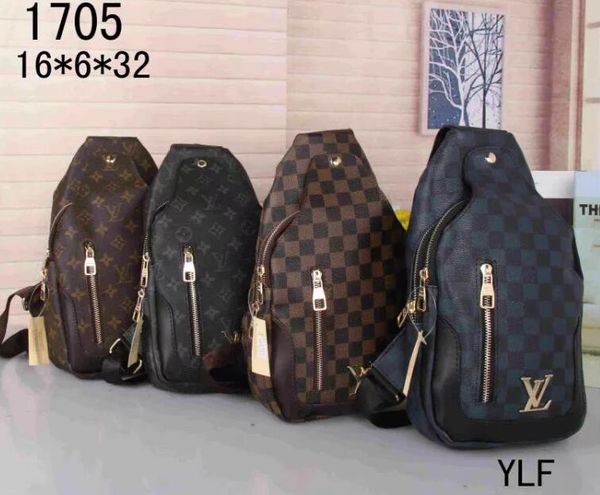 

2018 European and American fashion designer Messenger bag men and women out of the bag men's shoulder BAO PU big name