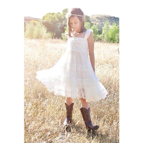 

knee length a line flower girl dresses spaghetti straps sleeveless tiered appliques lace girls pageant dresses, White;blue