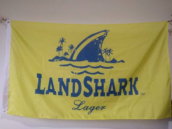 

LandShark лагер флаг 90 х 150 см полиэстер пиво бар украшения баннер