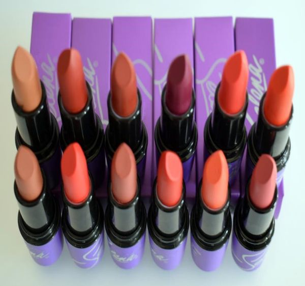 

Lip tick 12 color brand elena matte lip tick co metic lip matte velour makeup lip glo waterproof long la ting lip