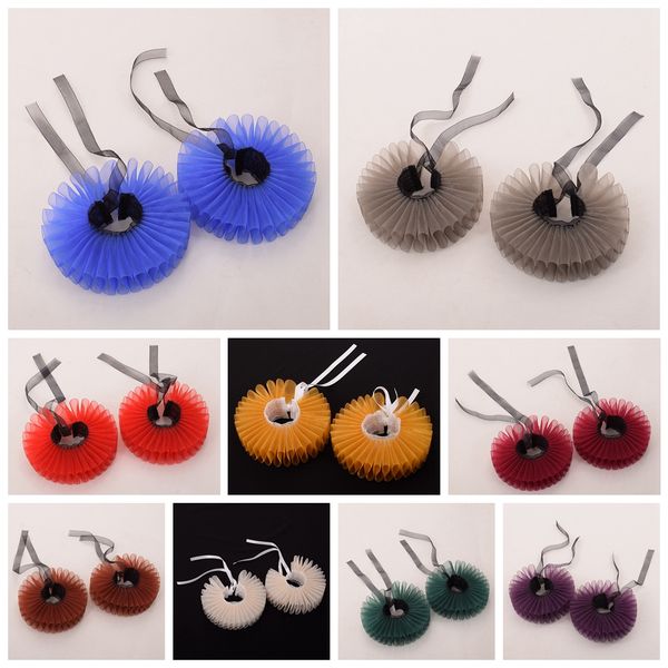 

1pair vintage women victorian ciosplay headwear steampunk white/black lace wrist cuffs gothic wrist bracelet wristbands, Silver