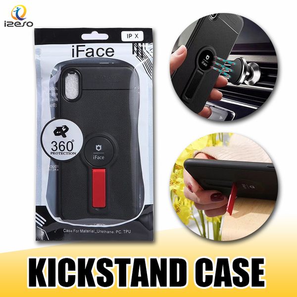 

iFace телефон Case для iPhone XS MAX XR X 8 7 ультра тонкий ТПУ Kickstand чехлы для Samsung NOTE9 J6 Plus J2 CORE