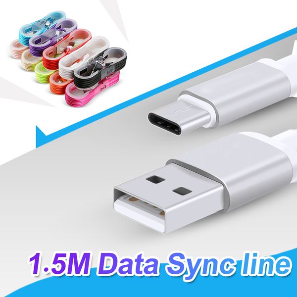 

1.5 м Тип C длинный сильный плетеный USB зарядное устройство кабель Micro USB кабель для S