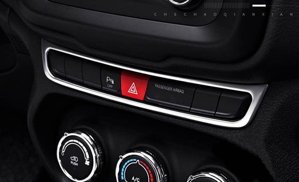 Car Auto Warning Light Switch Cover Moulding Decorative Frame Trim Diy For Jeep Renegade 2015 2016 Interior Car Decorations Interior Car Organizers