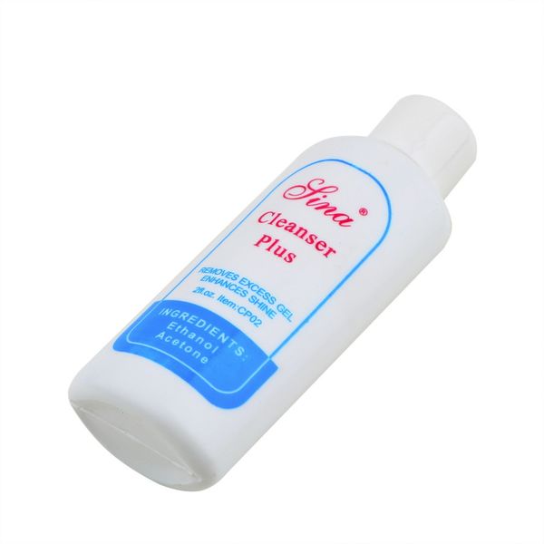 

1pc professional acrylic remover liquid nail uv gel nail polish remover cleanser plus removes excess gel enhance shine art