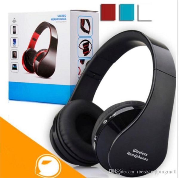 

nx-8252 foldable dj wireless headphone hi-fi stereo earphone noise cancelling headset with mic for smart phones with retail box