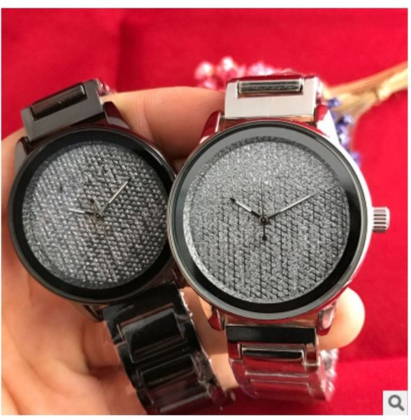 

Мужские женские роскошные складные пряжки кварцевые часы подарки для девочек мода из нержавеющей стали циферблат кварцевые часы Бесплатная доставка
