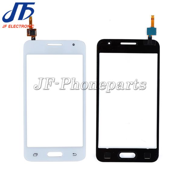 

10pcs/lot touch screen glass digitizer panel replacment parts with logo for samsung galaxy core 2 g355h g355