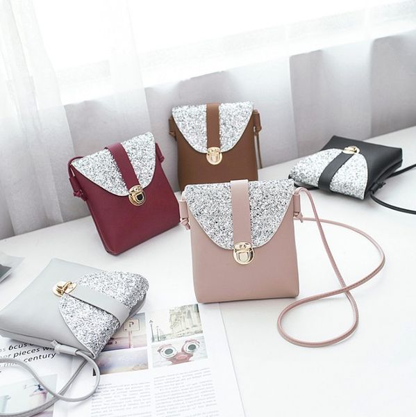 

2018 casual fashion woman bag handbag lady bag small mini coin purse mobile phone bag cross body shoulder bags pu ad604
