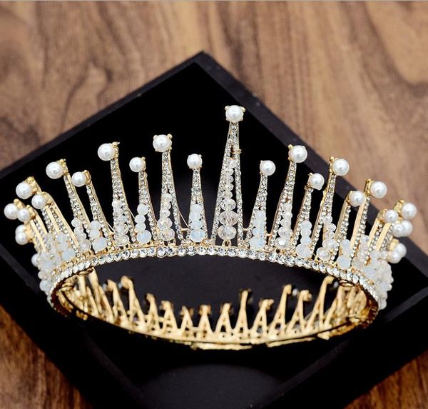 

2018 new brides wedding crown wedding dress accessories luxurious air wedding dress accessories, Silver