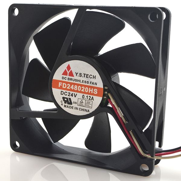 

ystech fd248020hs 8cm 8020 24v 0.12a fan wonsan cooling fan