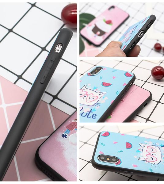 

new 3d embossing soft silicone tpu back cover case for iphone x 8 6 6s plus 7plus case for iphone 6 6s 8 7 phone cases