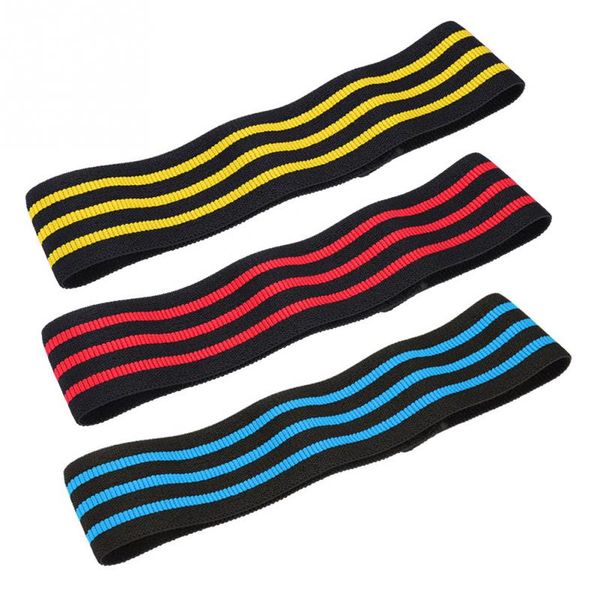 

3 colors nylon hip resistance bands workout hips & glutes fitness exercise elastic bands for training thighs legs fitness